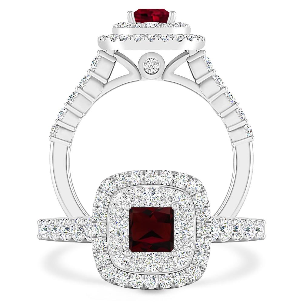 White Gold - Garnet