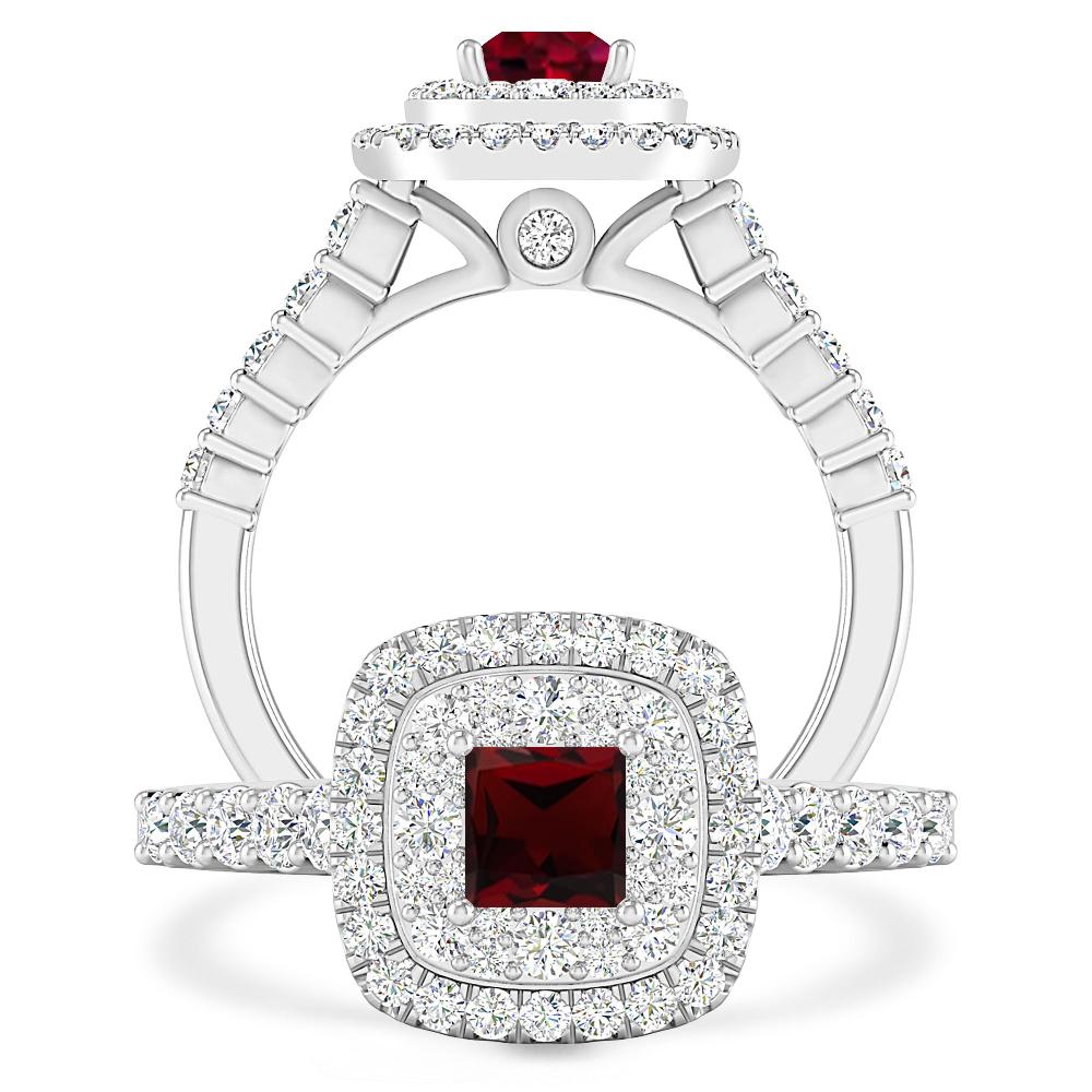 White Gold - Garnet