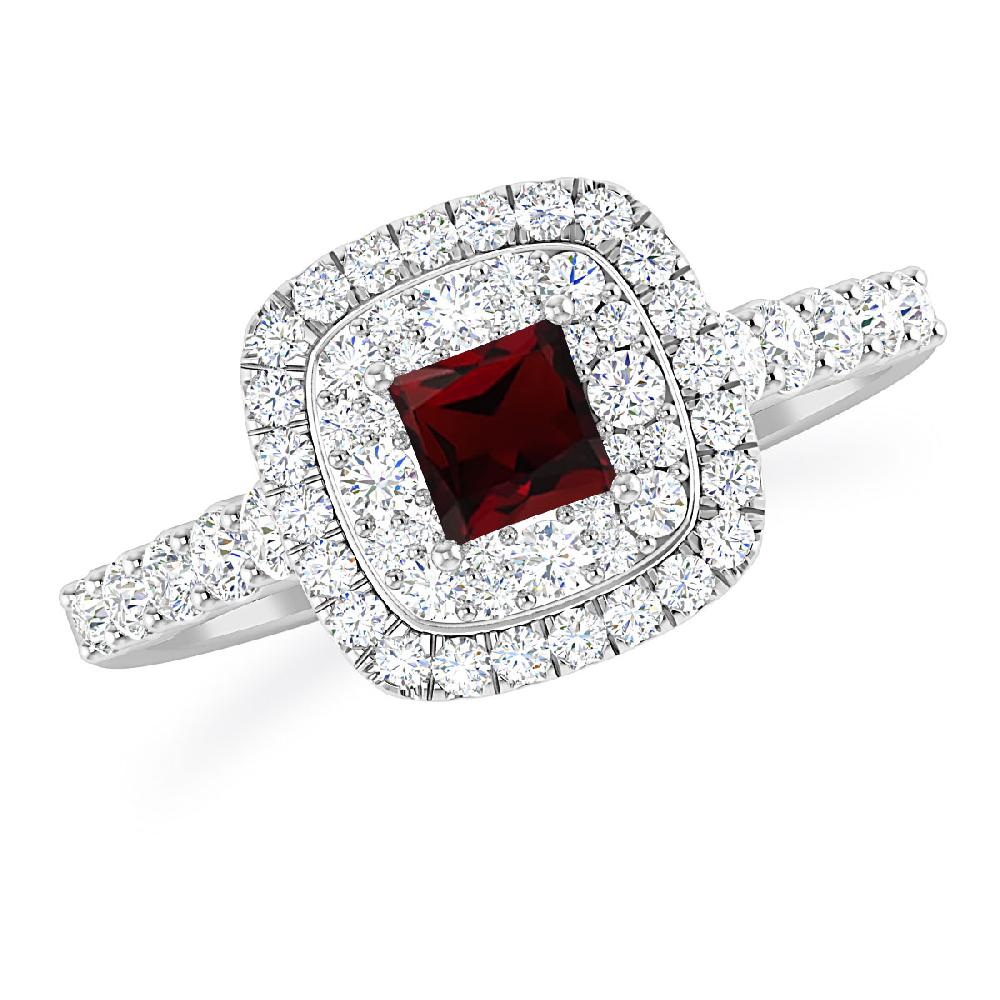 White Gold - Garnet