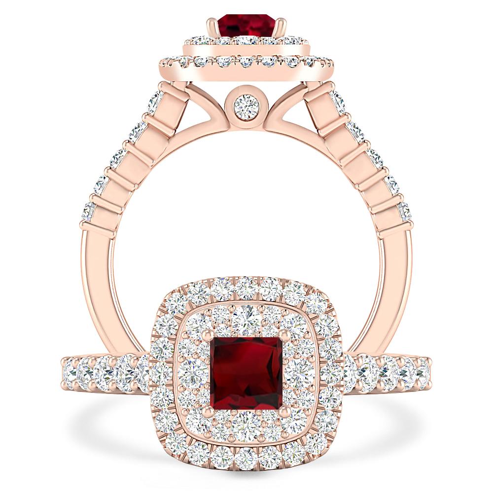 Rose Gold - Garnet