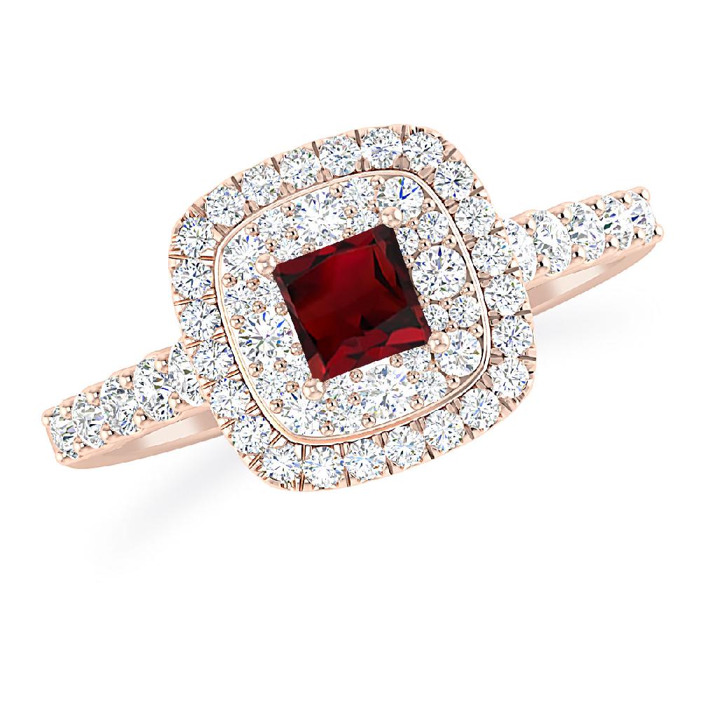 Rose Gold - Garnet