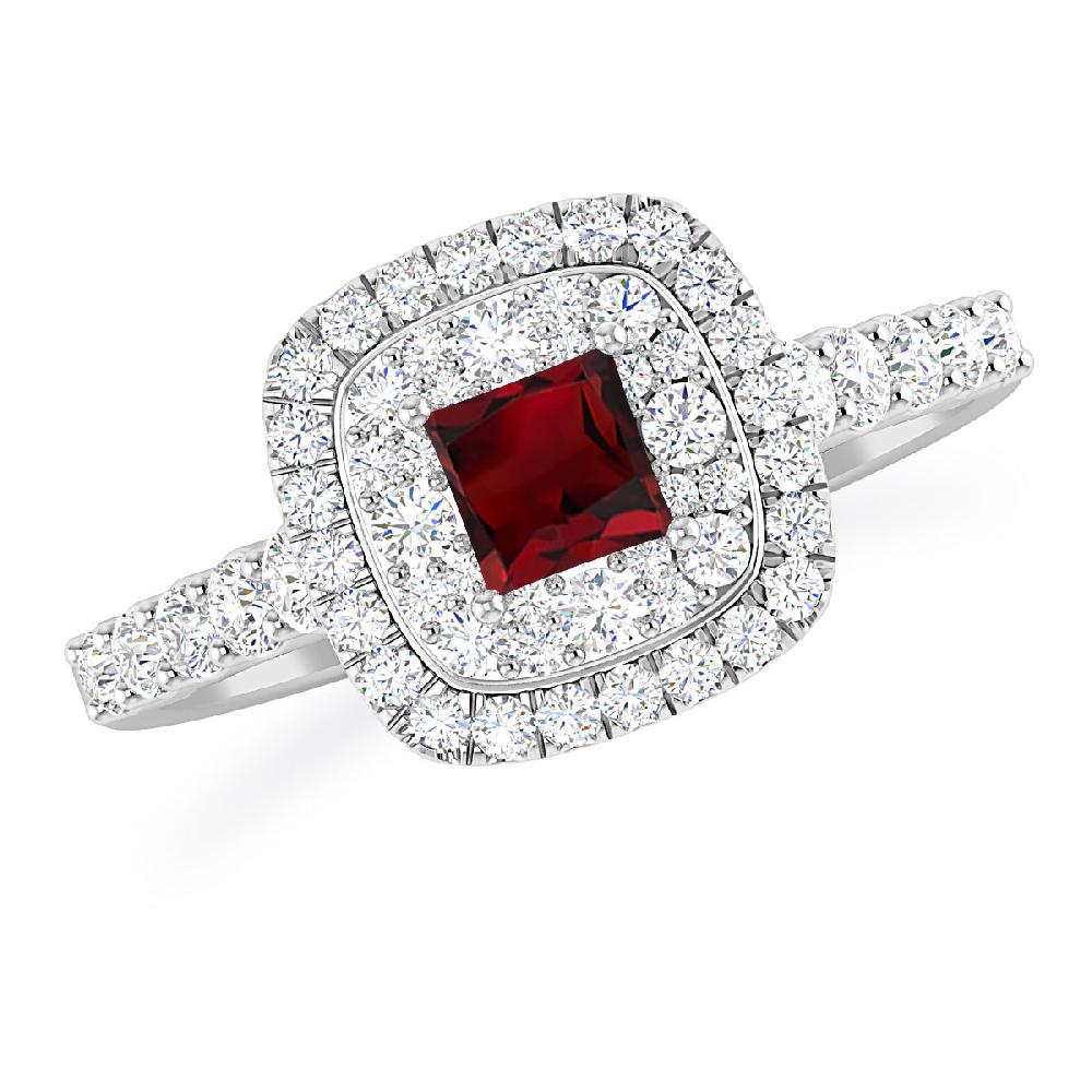 White Gold - Garnet
