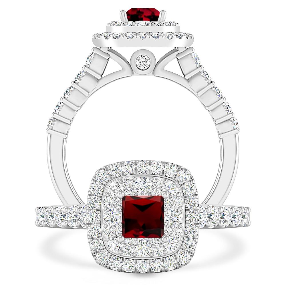 White Gold - Garnet