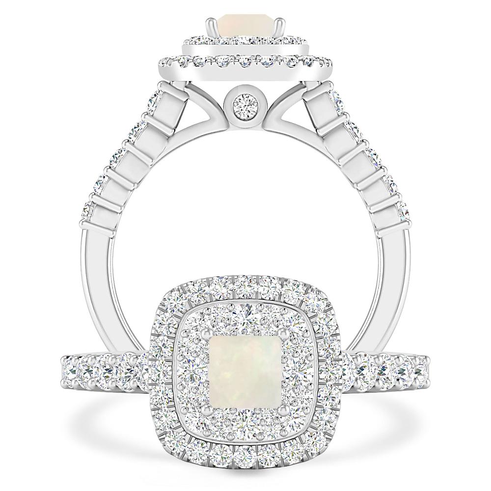 White Gold - Opal