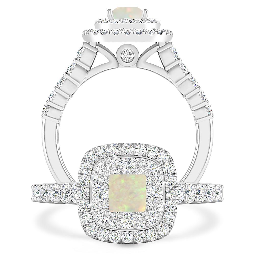 White Gold - Opal
