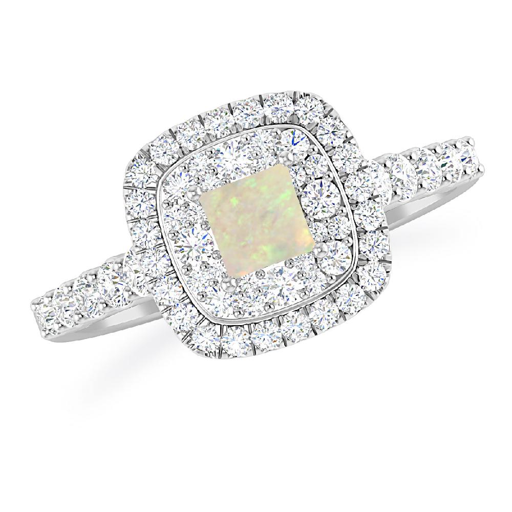 White Gold - Opal