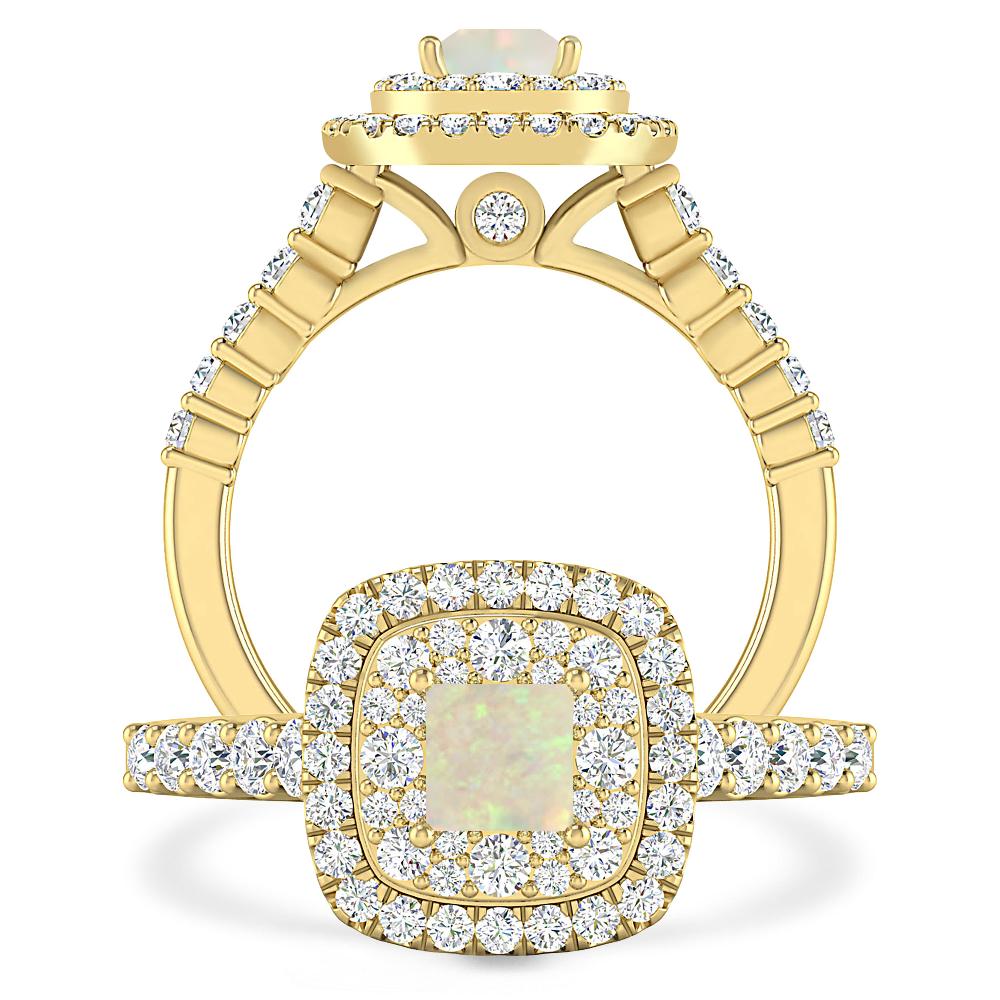 Yellow Gold - Opal