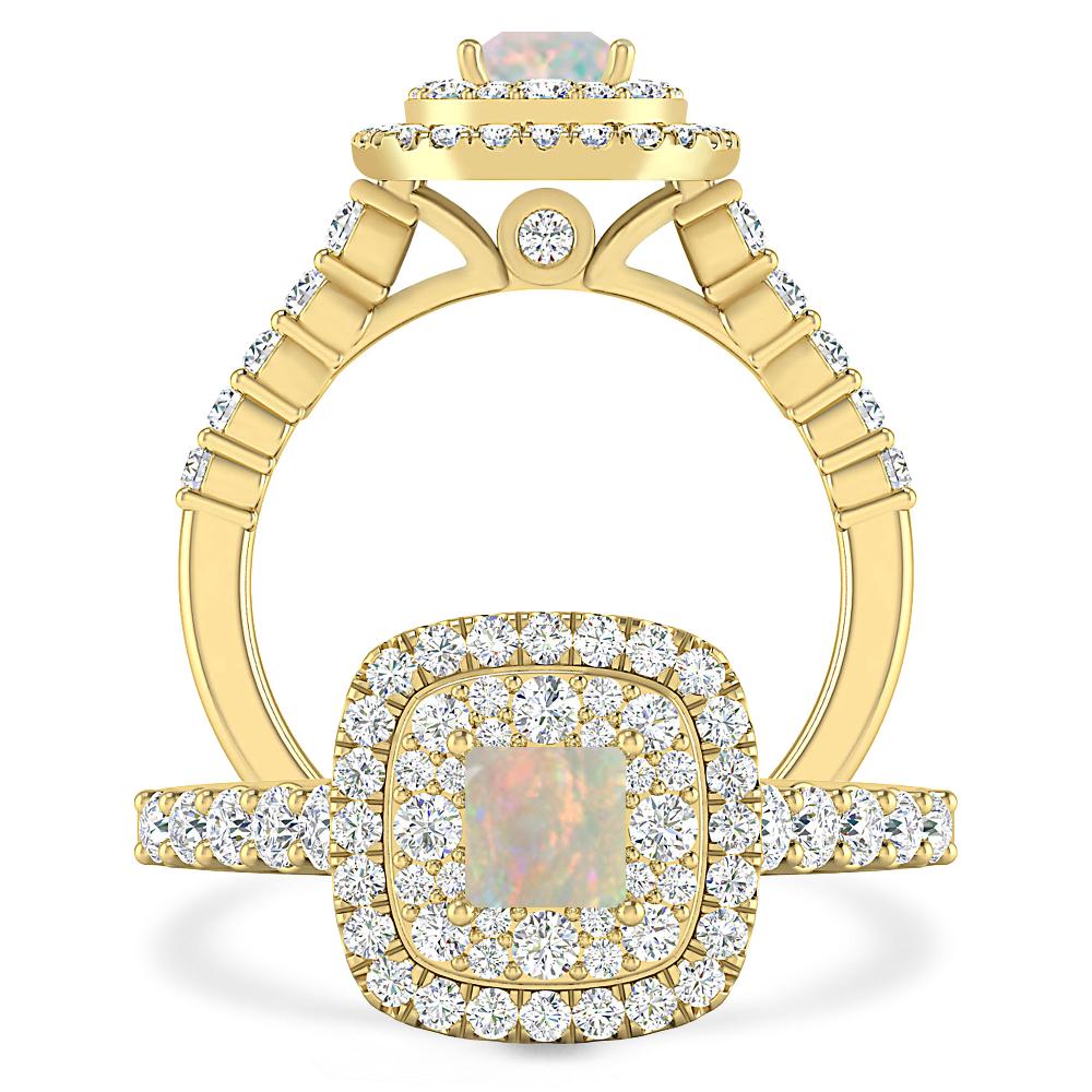 Yellow Gold - Opal