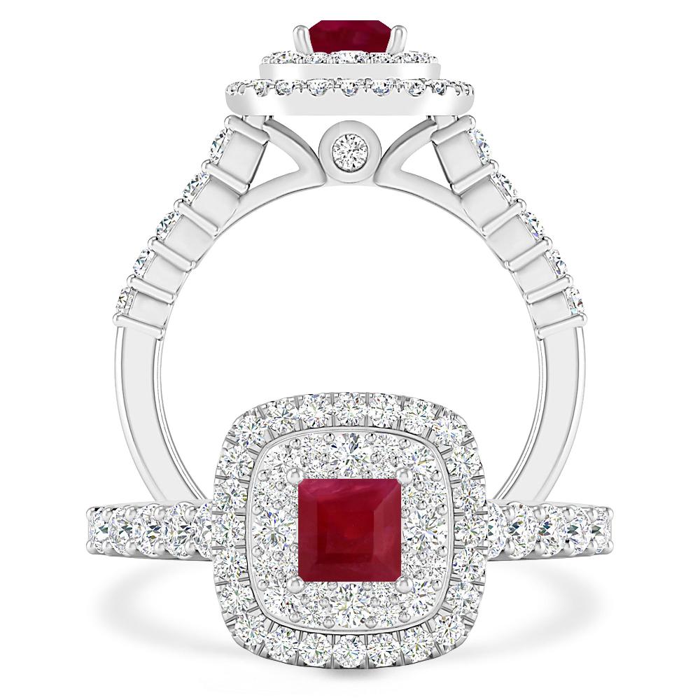 White Gold - Ruby