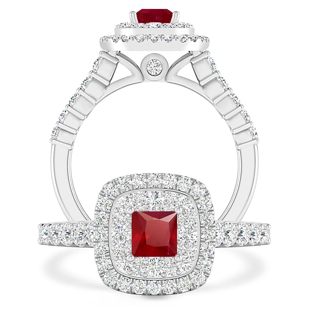 White Gold - Ruby