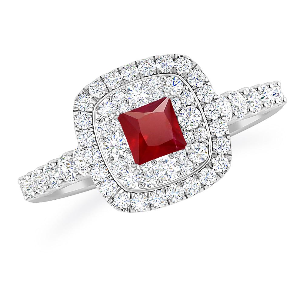 White Gold - Ruby