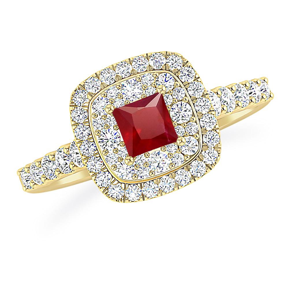 Yellow Gold - Ruby