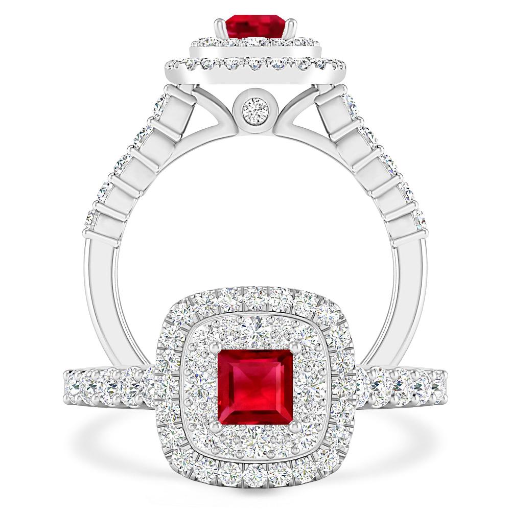 White Gold - Ruby