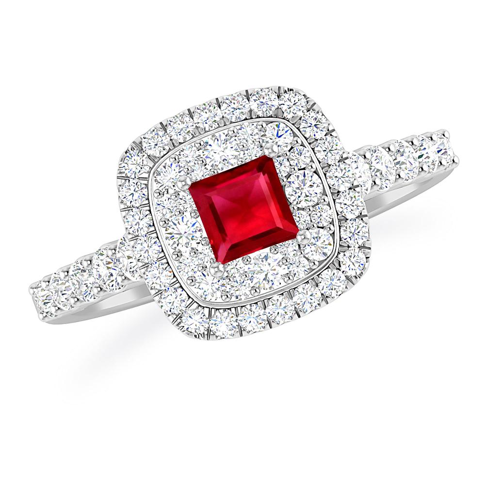 White Gold - Ruby