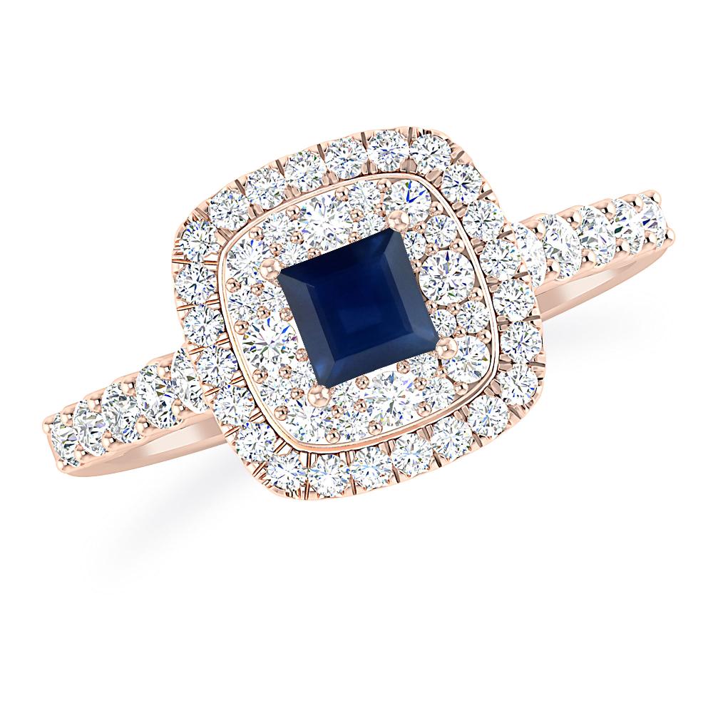 Rose Gold - Sapphire