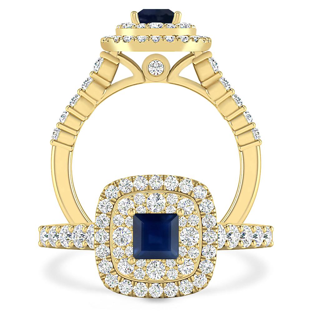 Yellow Gold - Sapphire