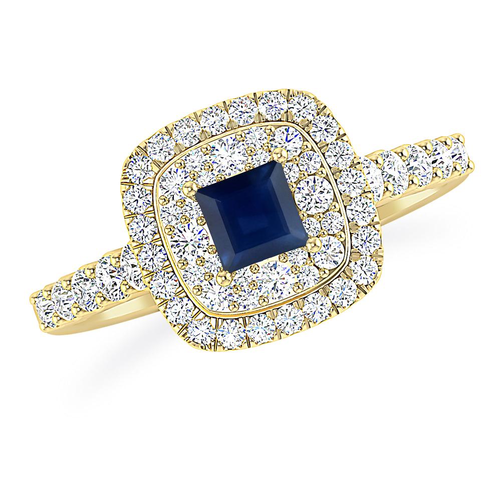 Yellow Gold - Sapphire