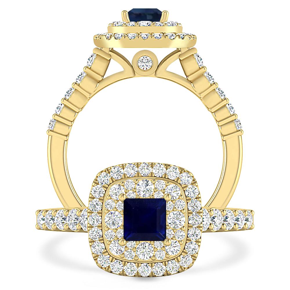 Yellow Gold - Sapphire