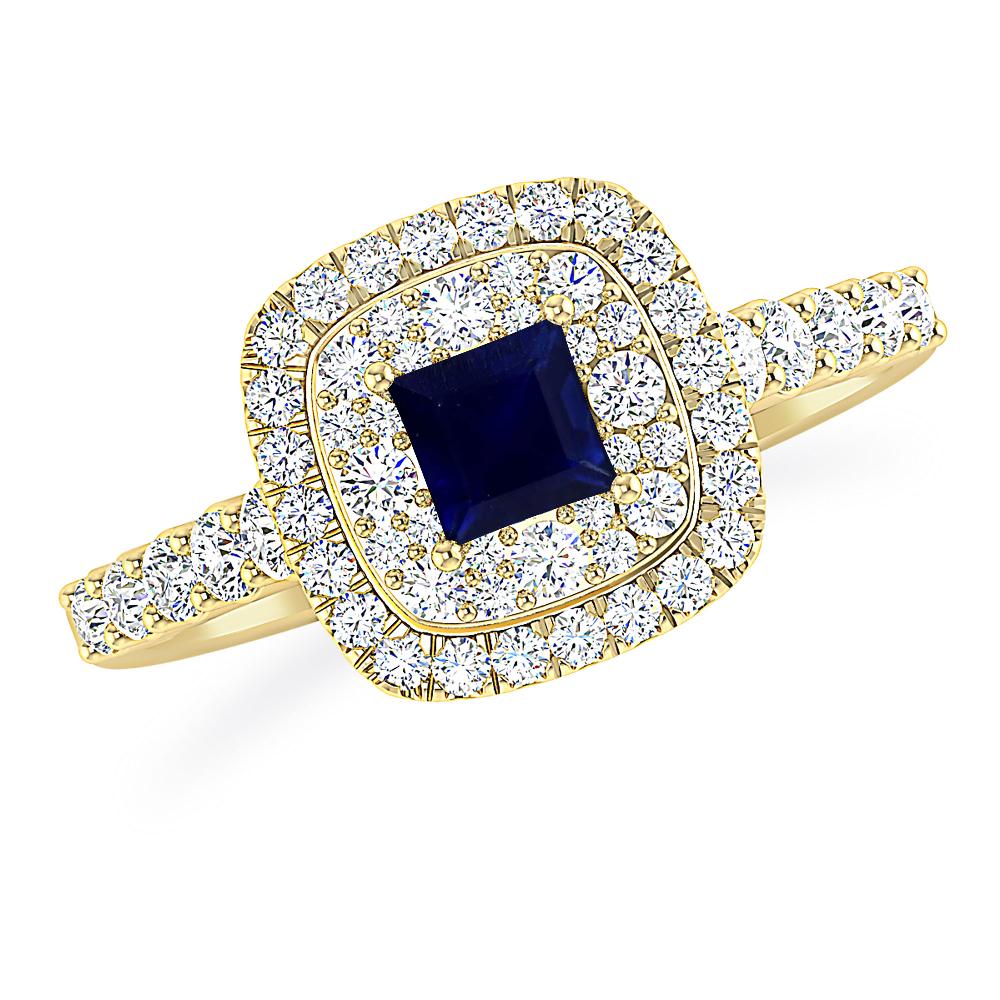 Yellow Gold - Sapphire