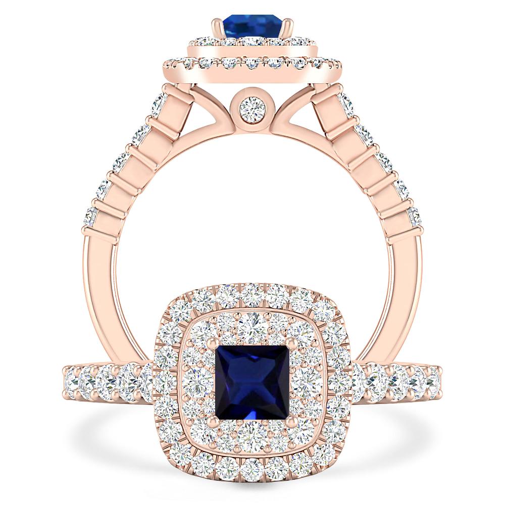 Rose Gold - Sapphire
