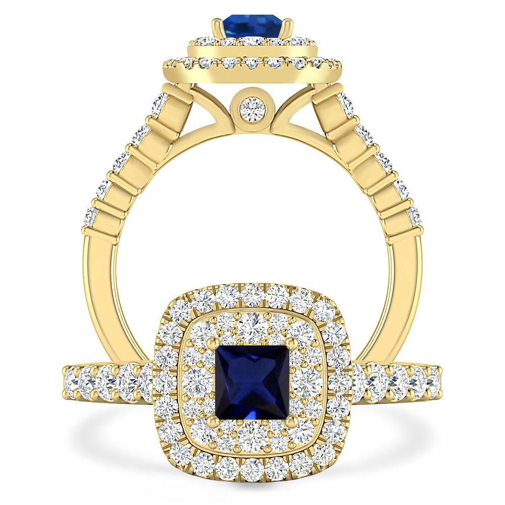 Yellow Gold - Sapphire