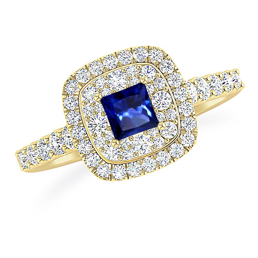 Yellow Gold - Sapphire