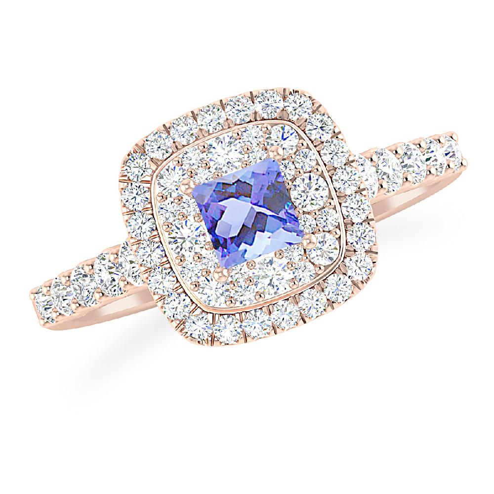 Rose Gold - Tanzanite