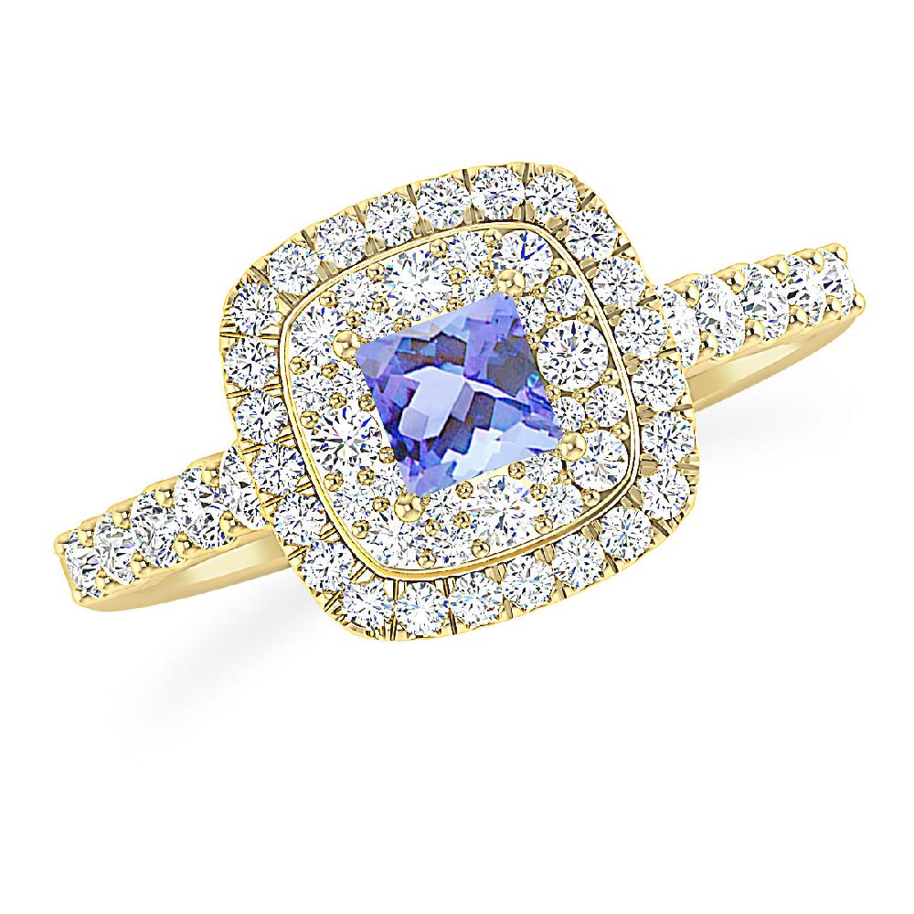 Yellow Gold - Tanzanite