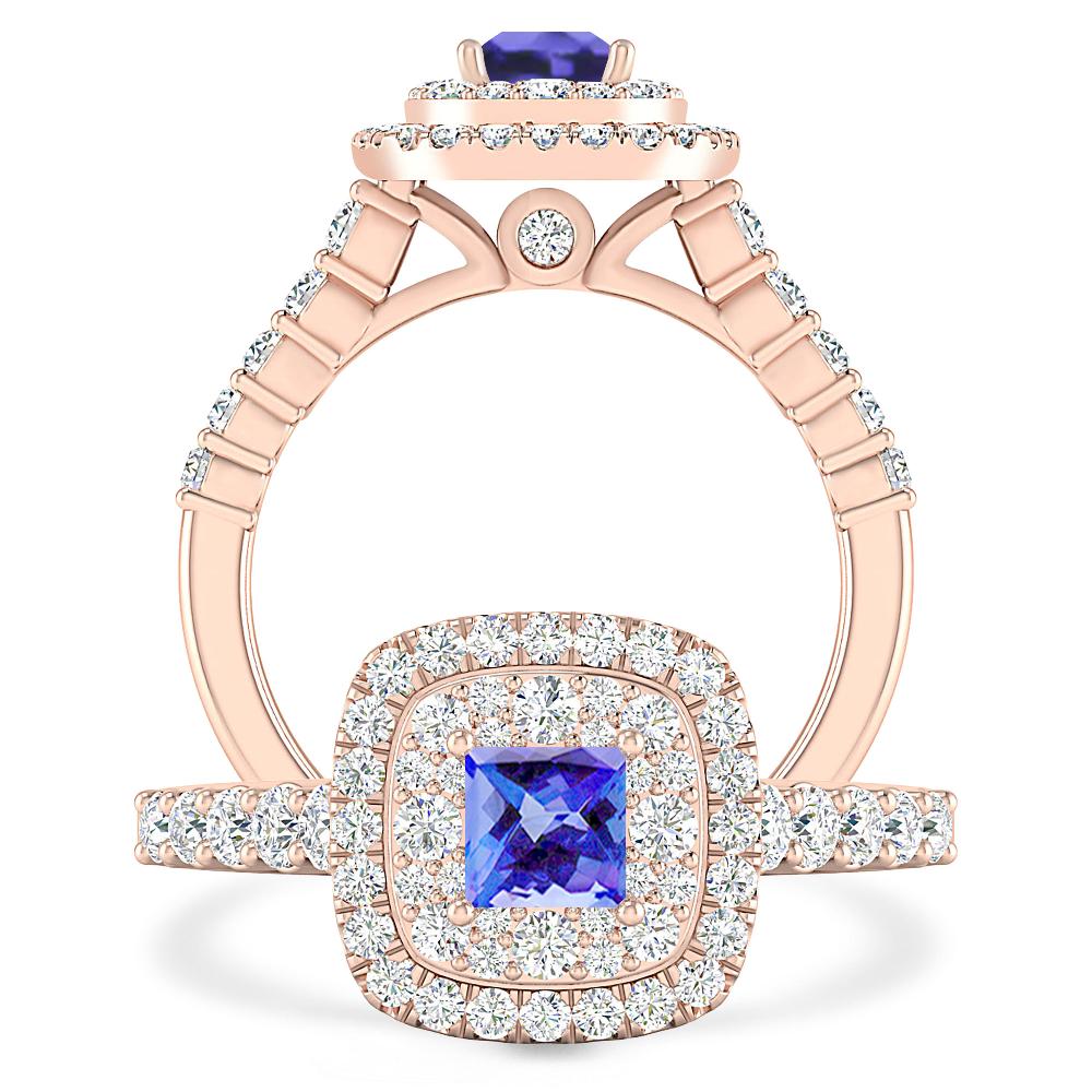 Rose Gold - Tanzanite