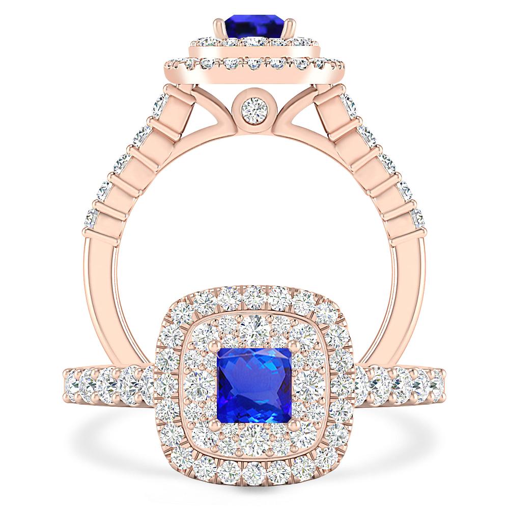 Rose Gold - Tanzanite