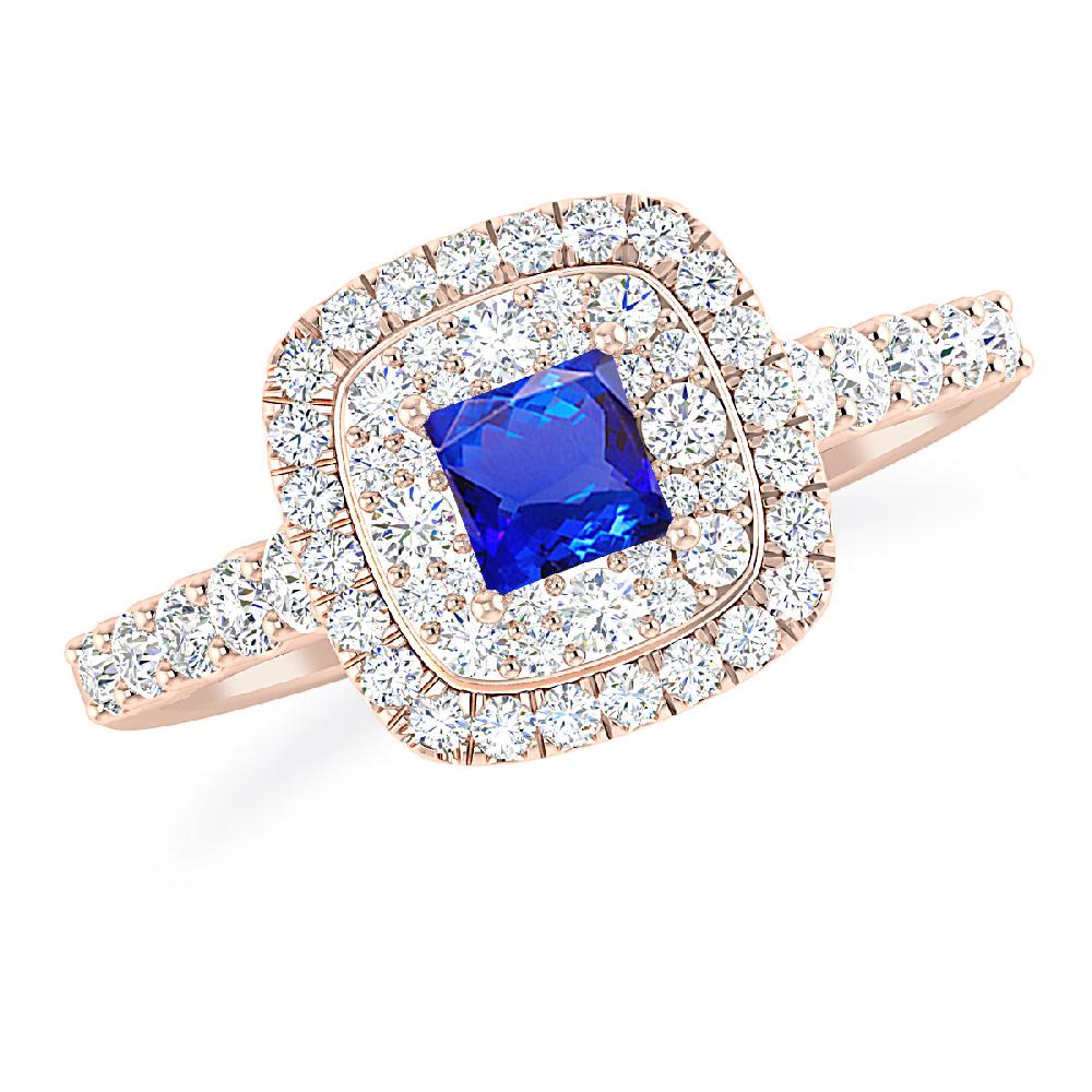 Rose Gold - Tanzanite