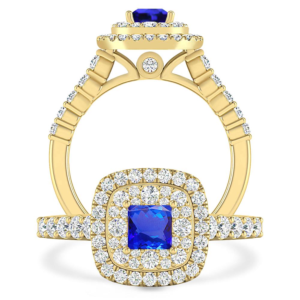 Yellow Gold - Tanzanite