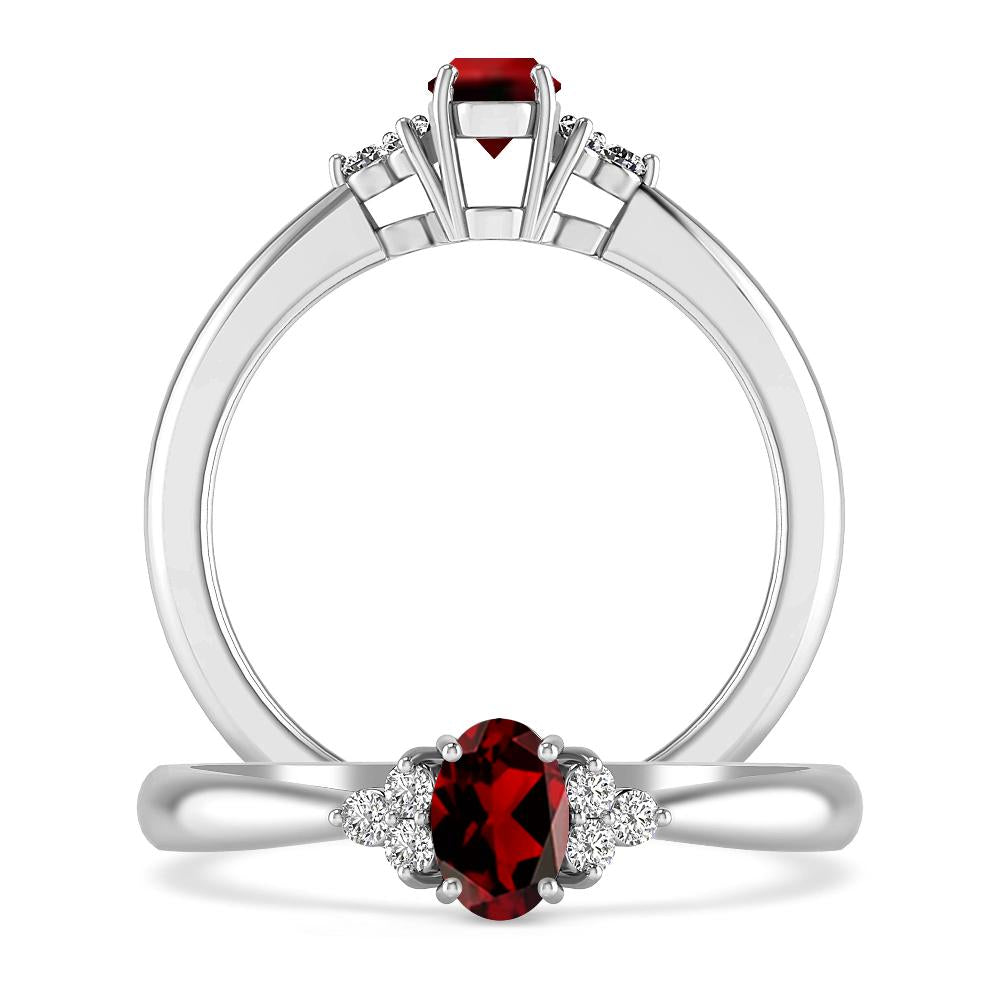 White Gold - Garnet