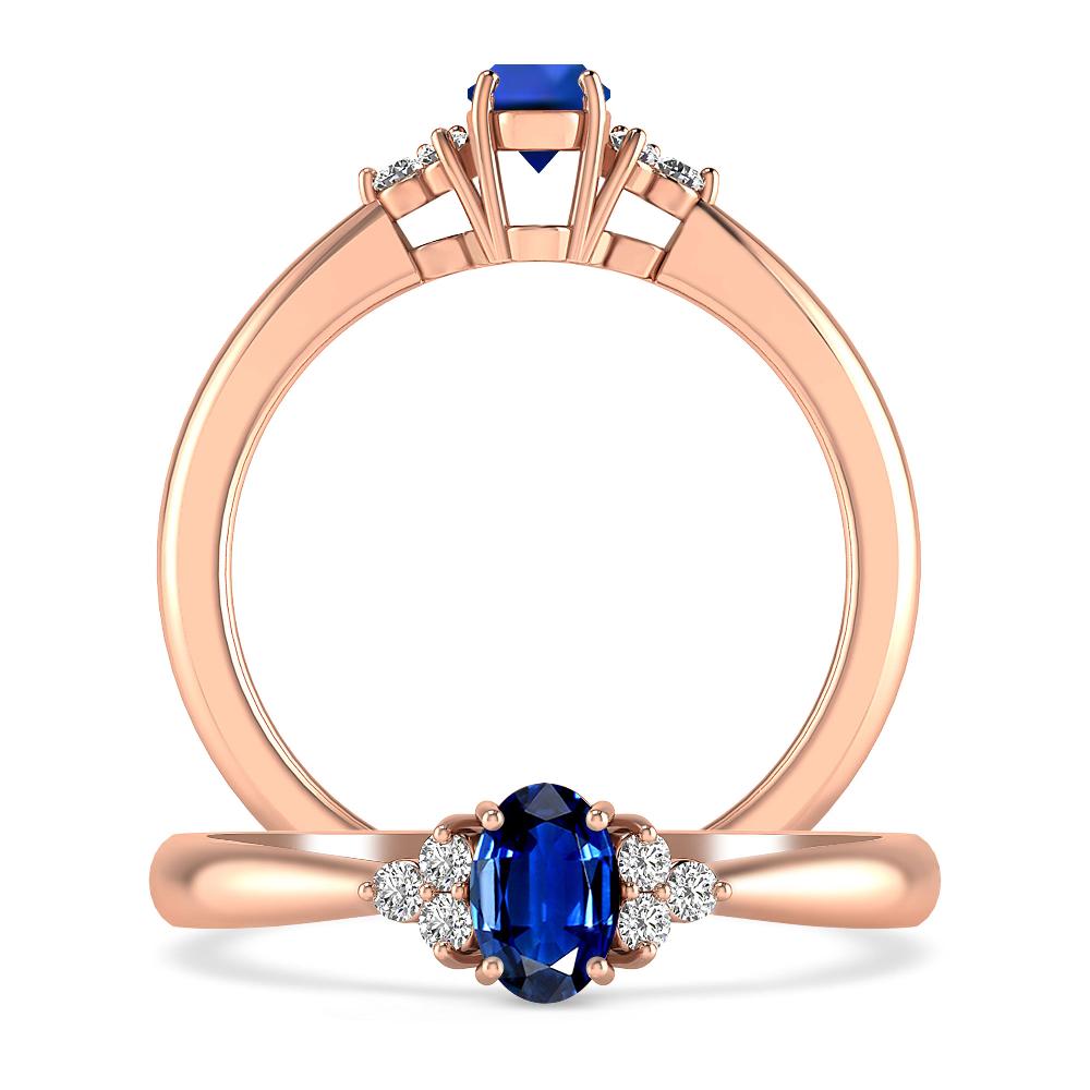 Rose Gold - Sapphire