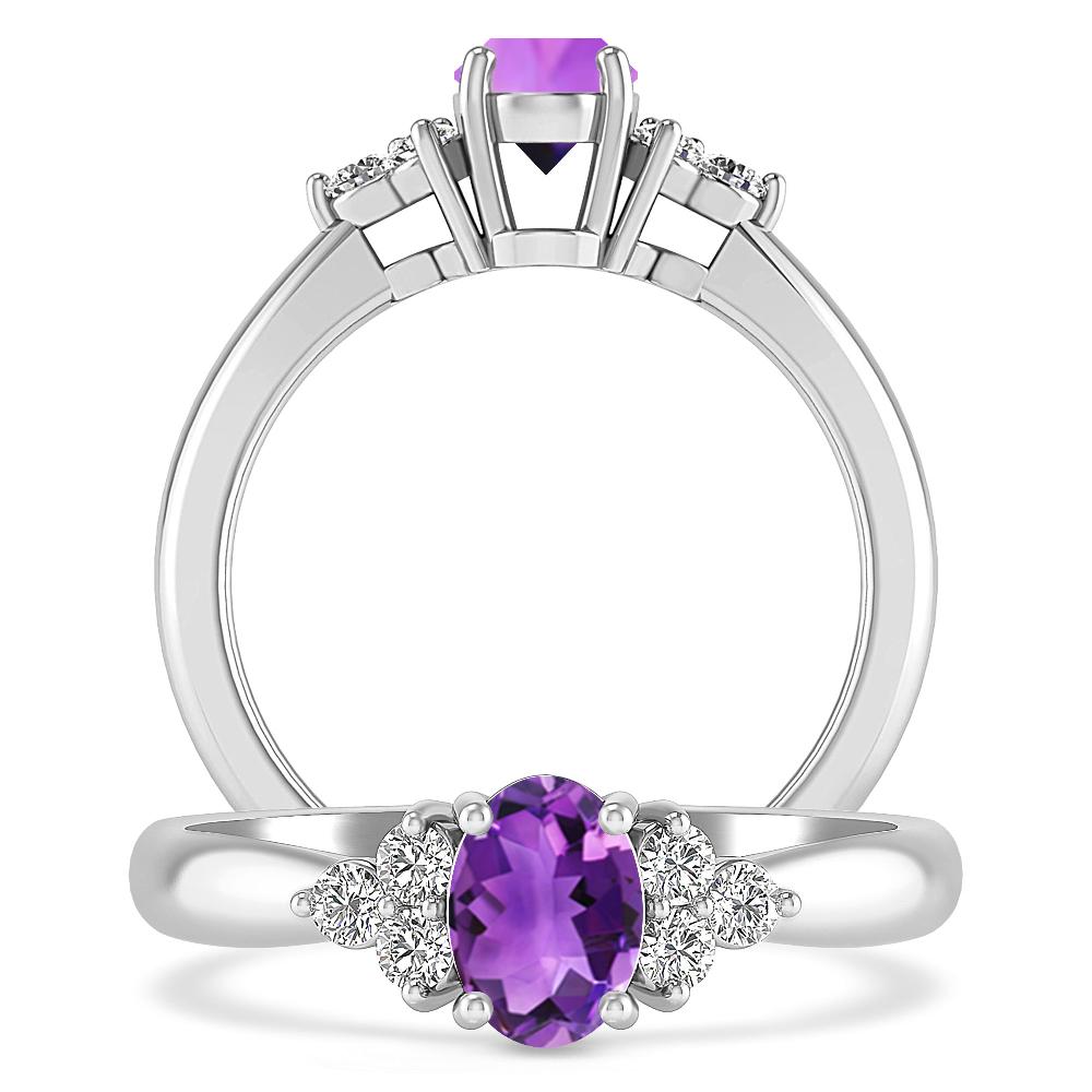 White Gold - Amethyst