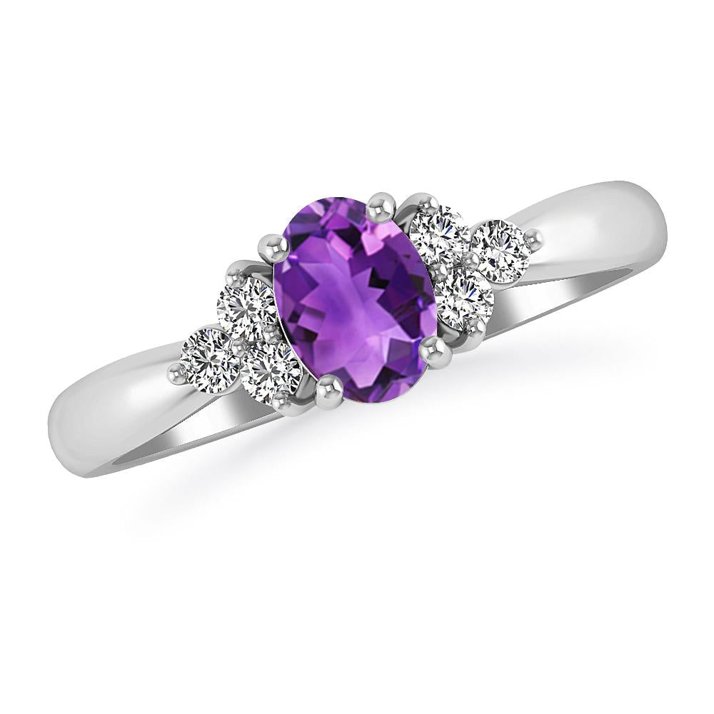 White Gold - Amethyst