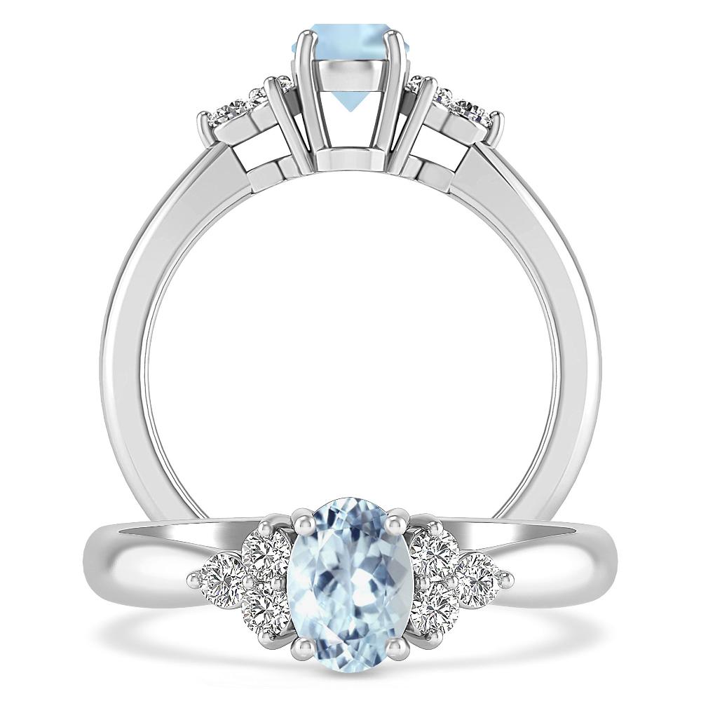 White Gold - Aquamarine