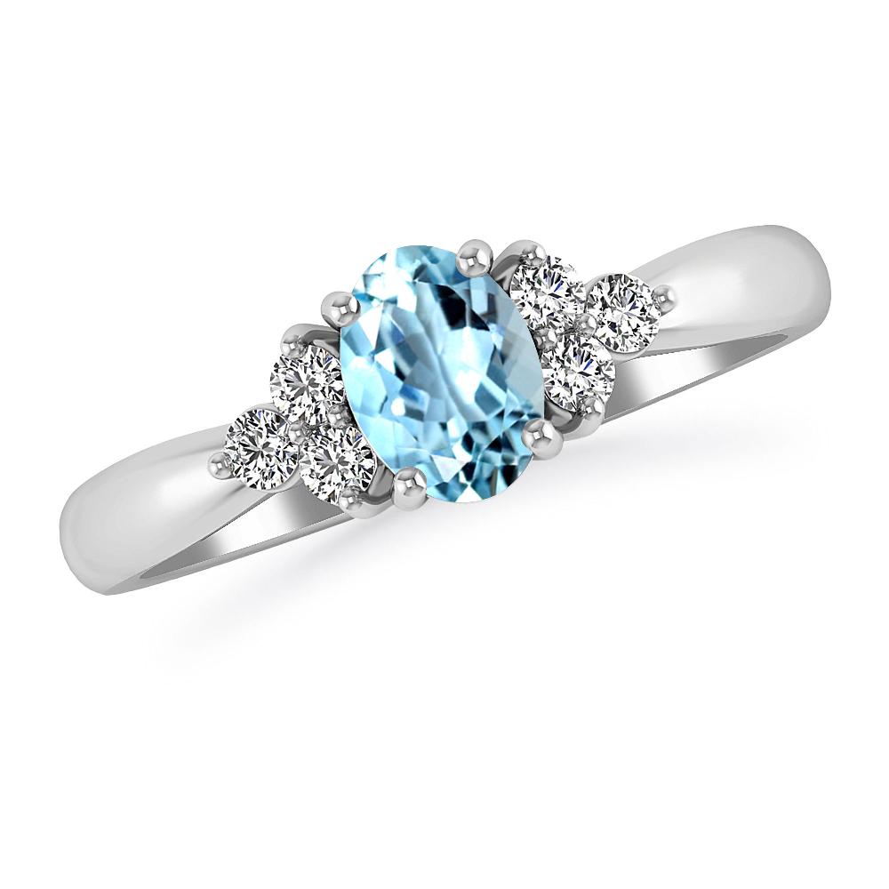 White Gold - Aquamarine