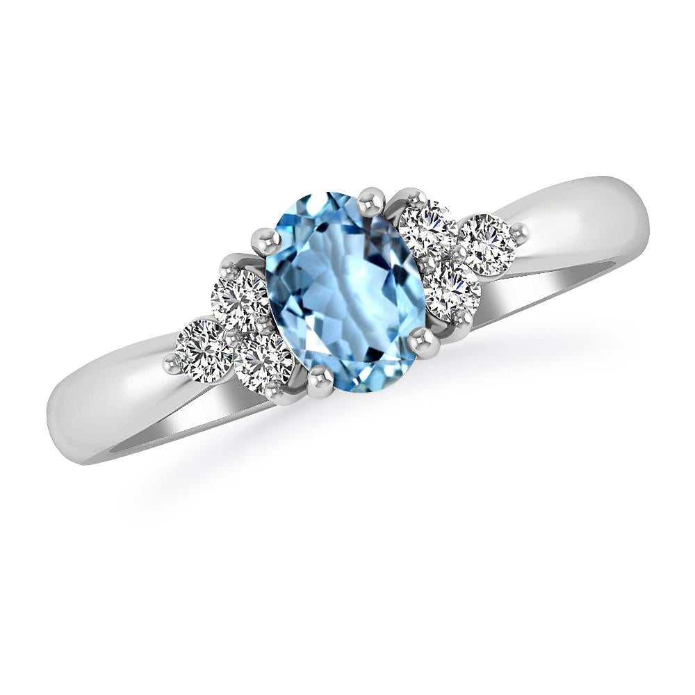 White Gold - Aquamarine