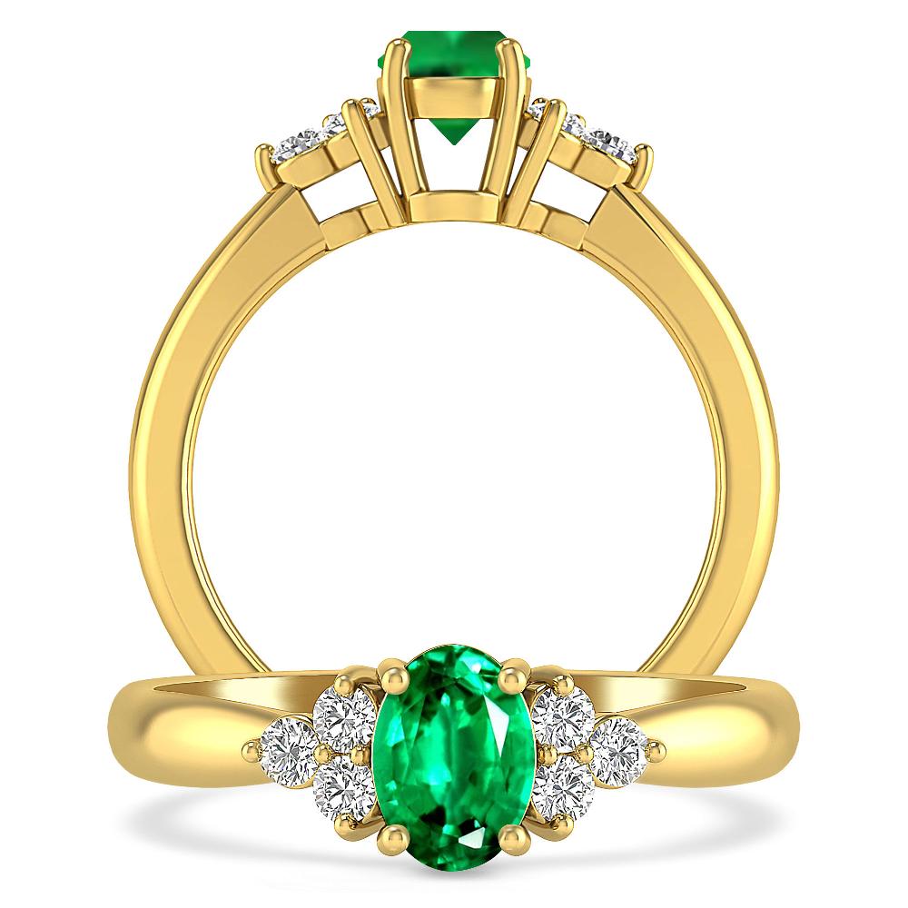 Yellow Gold - Emerald