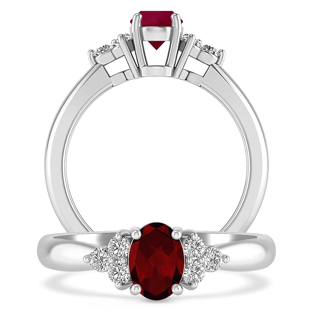 White Gold - Garnet