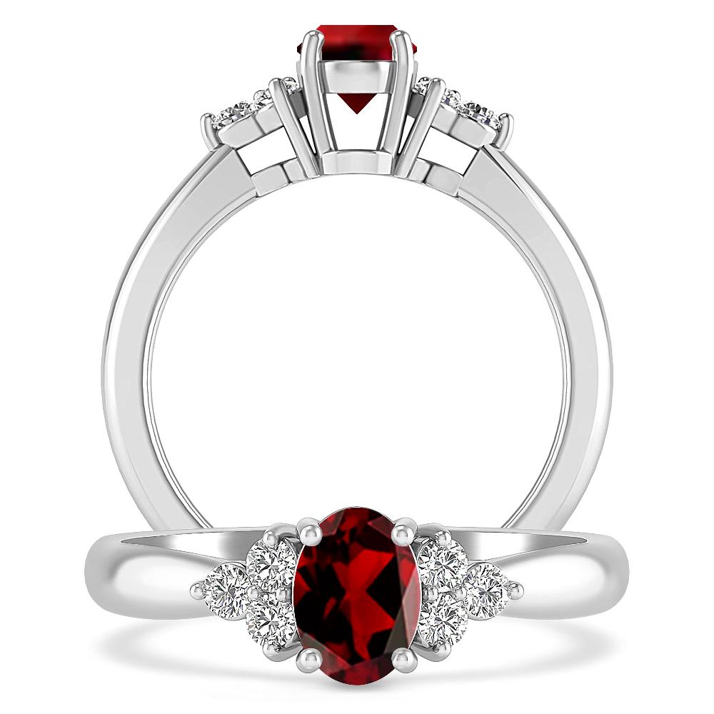 White Gold - Garnet