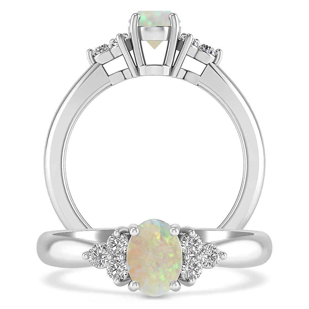 White Gold - Opal