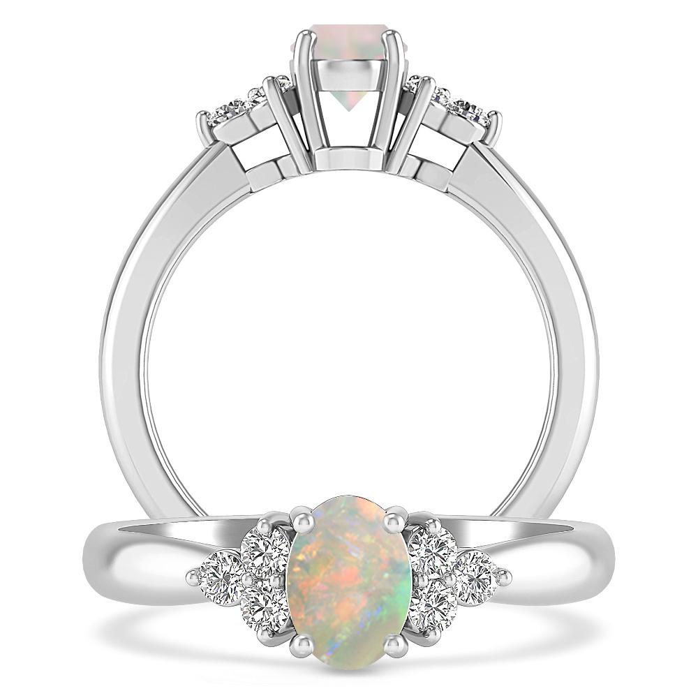 White Gold - Opal