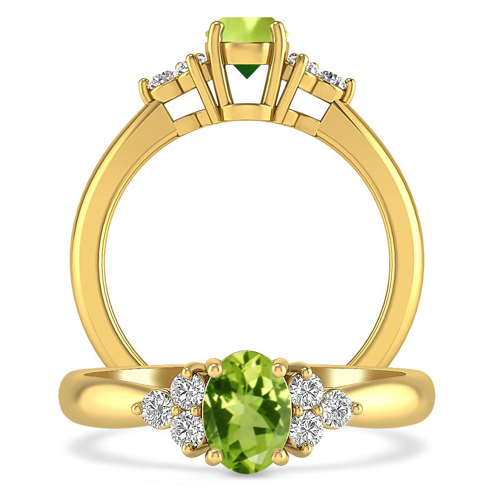 Yellow Gold - Peridot