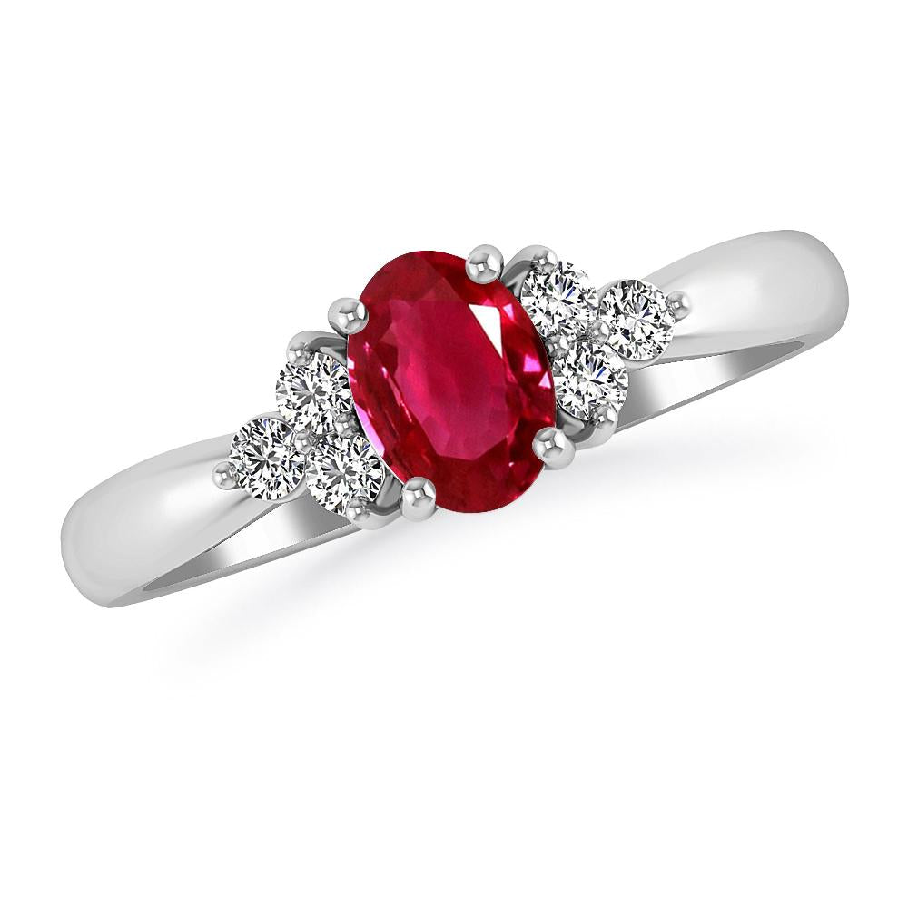 White Gold - Ruby