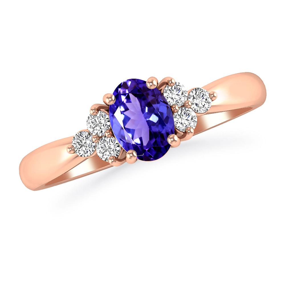 Rose Gold - Tanzanite