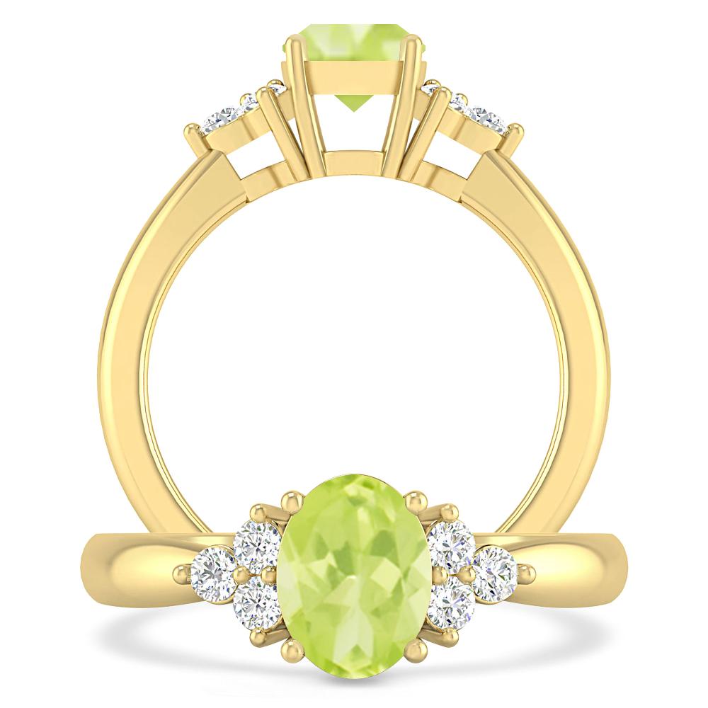 Yellow Gold - Peridot