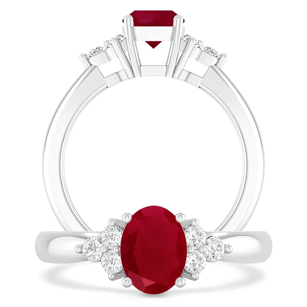 White Gold - Ruby