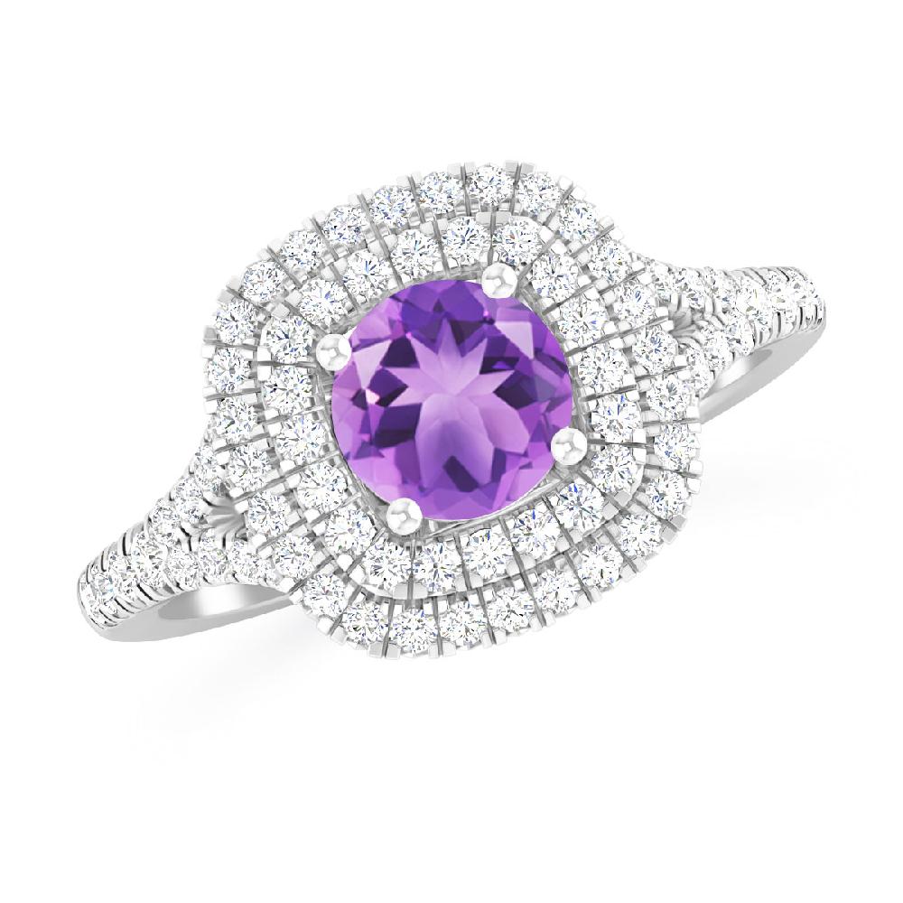 White Gold - Amethyst